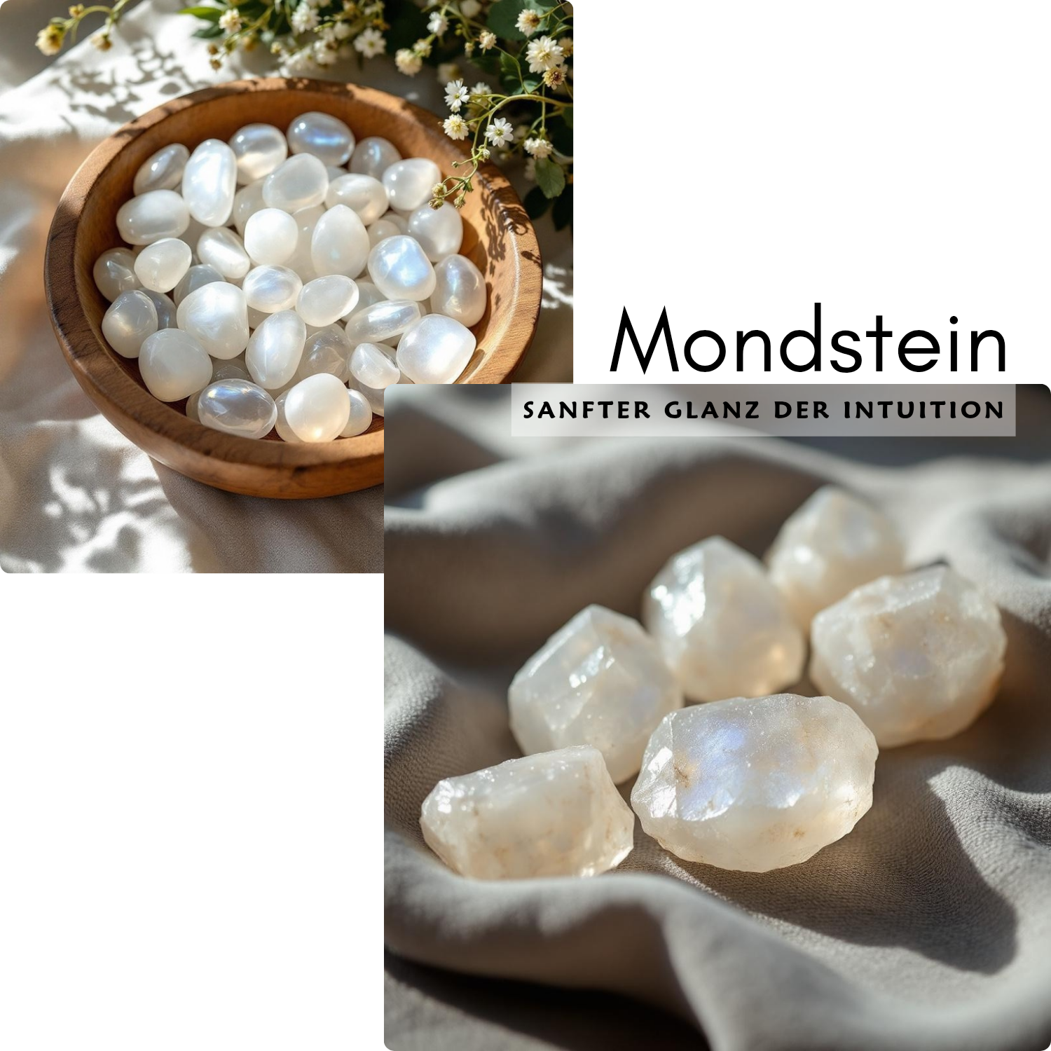 Mondstein Rohsteine